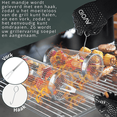 AVOID® - Grillmand BBQ - Set Van 2 - Verkrijgbaar in 2 Maten - Avoid