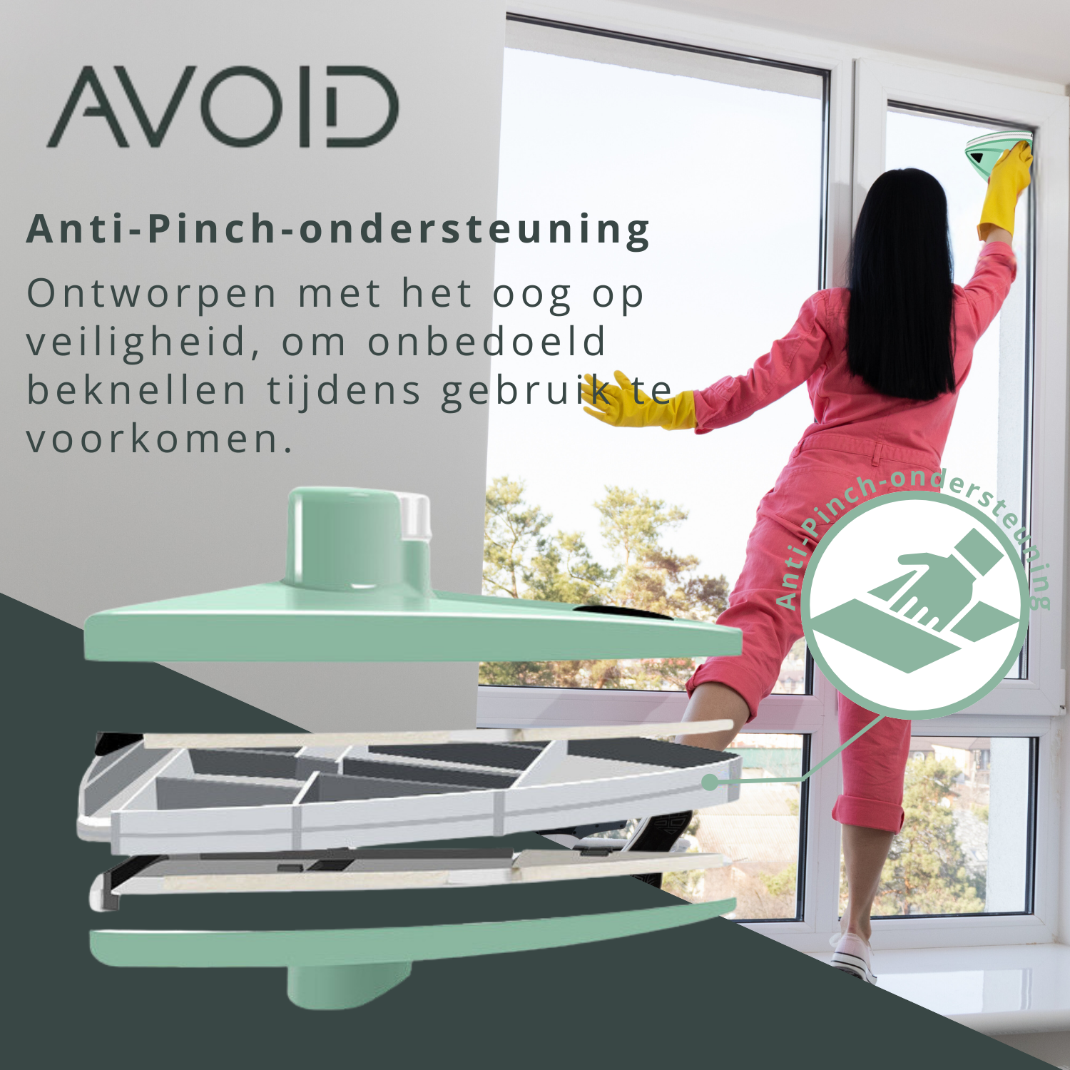 AVOID® - Magnetische Raamwasser - 30MM - Avoid