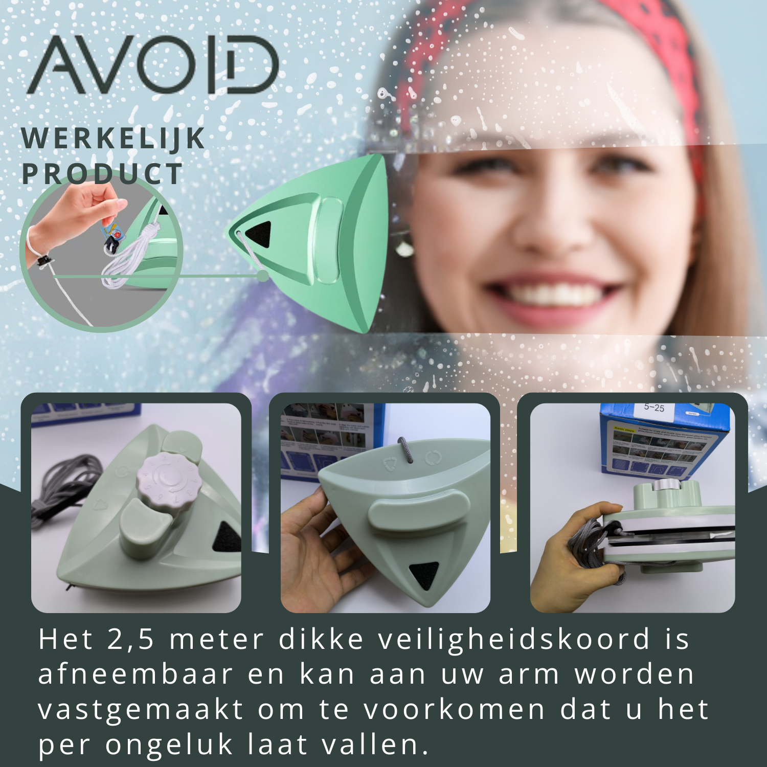 AVOID® - Magnetische Raamwasser - 30MM - Avoid