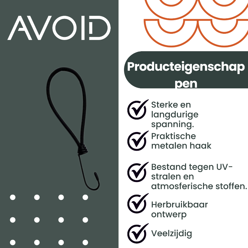 AVOID® - Spanelastiek - Verkrijgbaar in 2 Aantallen - Avoid