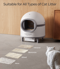 Honiture - Slimme Zelfreinigende Kattenbak 70L | Automatische Kattenbak met Dual Deodorization & App Bediening | Grote 8L Afvalbak | Voor Zorgeloos Reizen | 2.4GHz WiFi Kattentoilet - Avoid