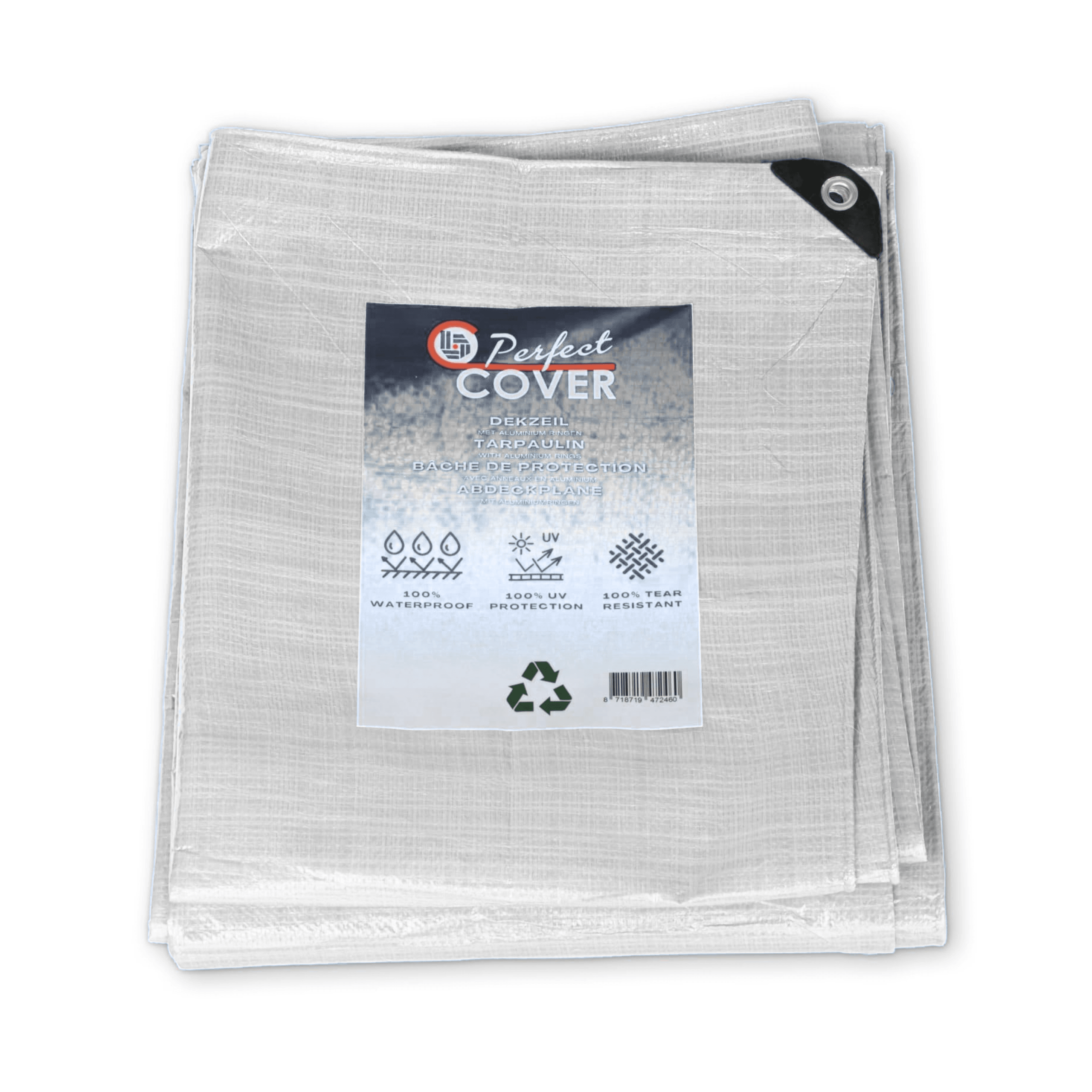 Perfect Cover® Afdekzeil - 12x15m - Strong - Verkrijgbaar in 5 Kleuren - Avoid