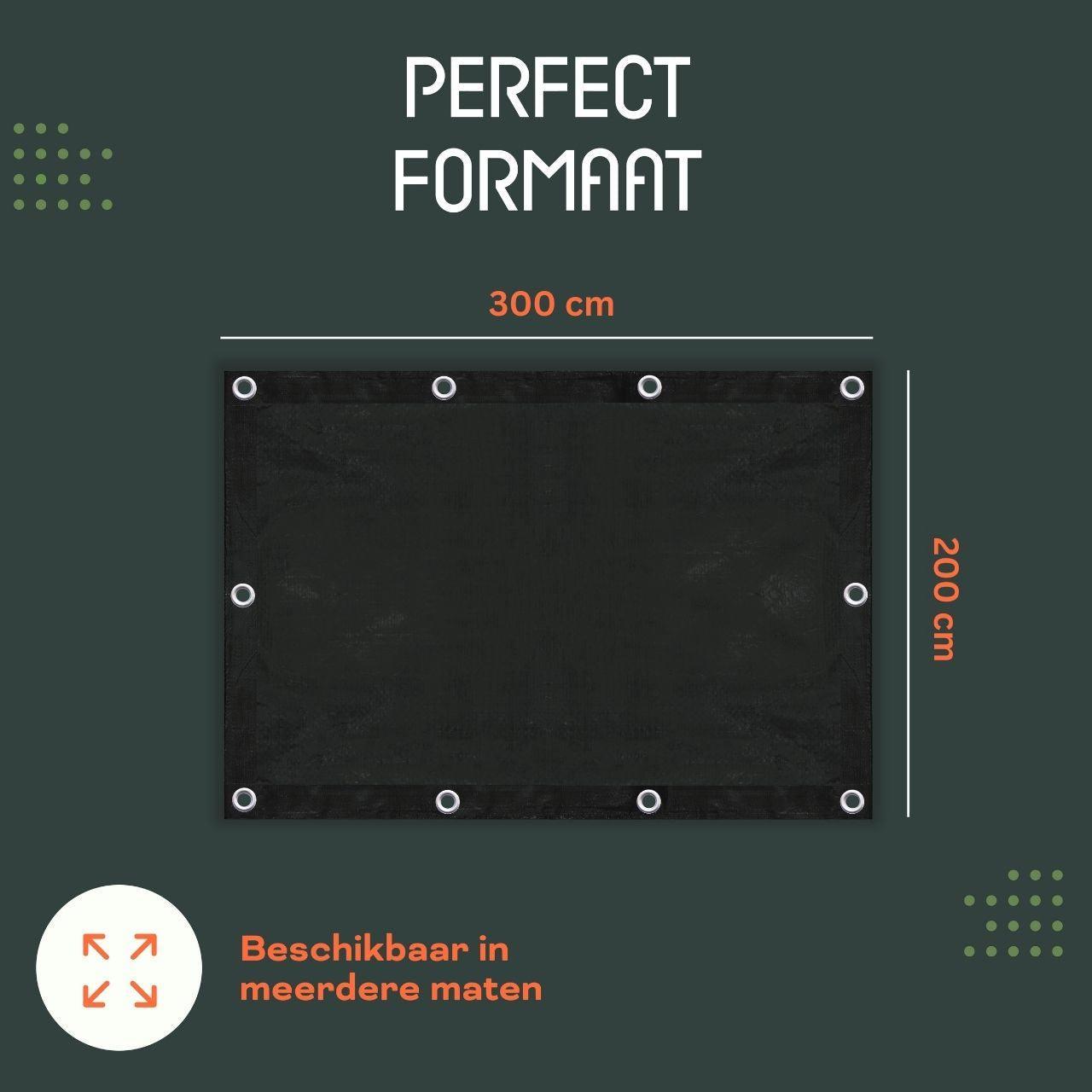Perfect Cover® Afdekzeil - 2x3m - Strong - Verkrijgbaar in 5 Kleuren - Avoid