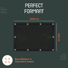 Perfect Cover® Afdekzeil - 6x10m - Strong - Verkrijgbaar in 5 Kleuren - Avoid